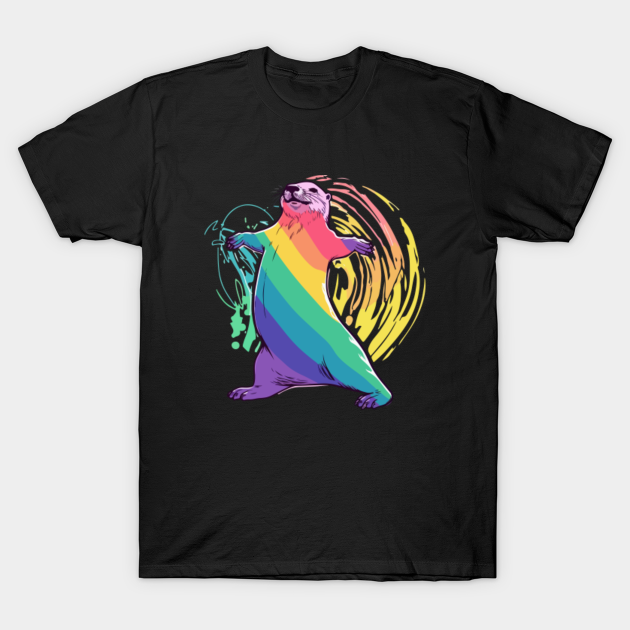 Gay Pride Otter Lgbt Gay Pride Otter T Shirt Teepublic